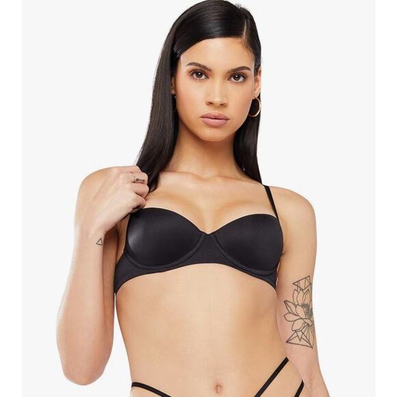 Savage X Fenty Women’s Lightly Lined Balconette Bra Black 38D Underwire NEW - Picture 3 of 13